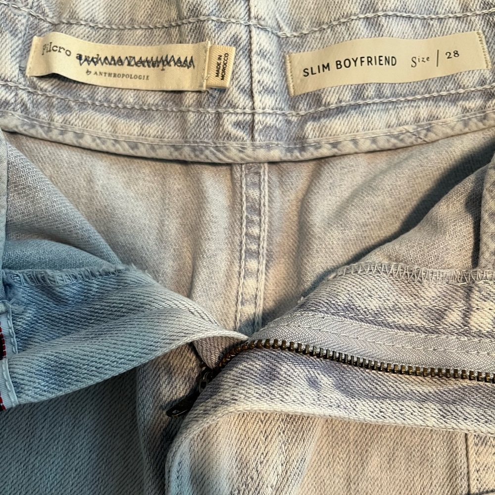 NWT Anthropologie Pilcro Ultra High Rise Paperbag Denim Shorts. Size 28 - Picture 7 of 10